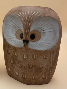Vintage Handcrafted Brown Owl Ceramic Vase, Made in Japan 🦉